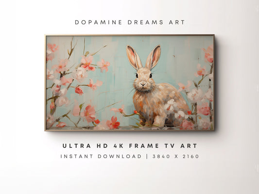 Easter Bunny Spring Frame TV Art