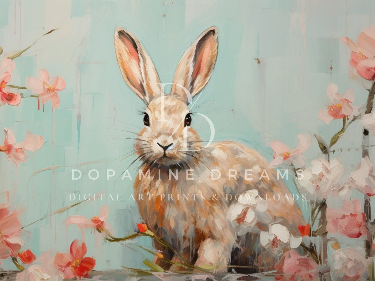 Easter Bunny Spring Frame TV Art