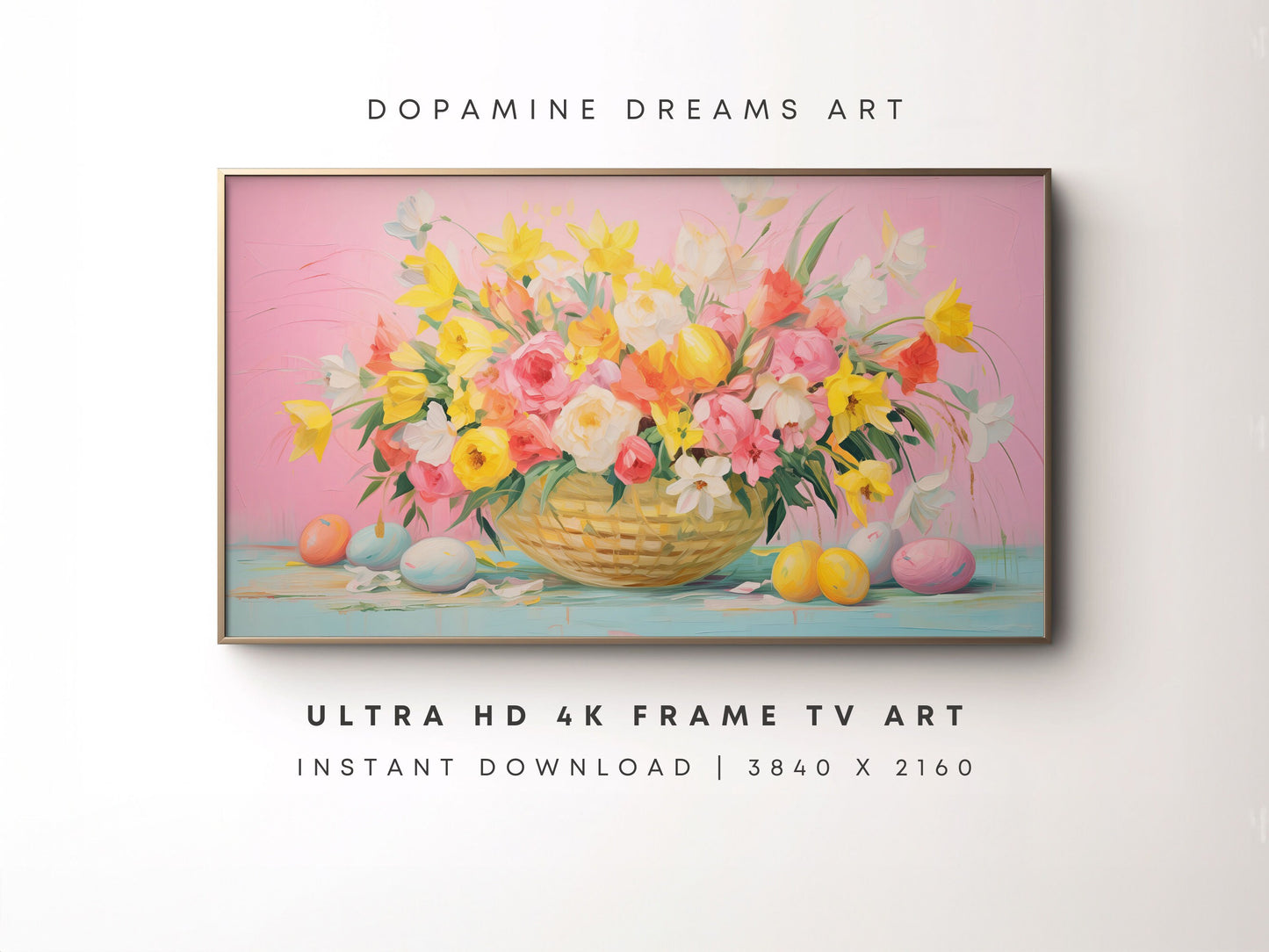 Easter Basket Frame TV Art