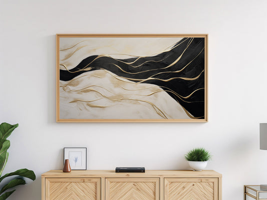 Black & White Abstract Frame TV Art Bundle
