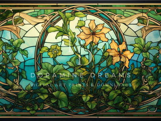 St. Patrick's Day Stained Glass Frame TV Art