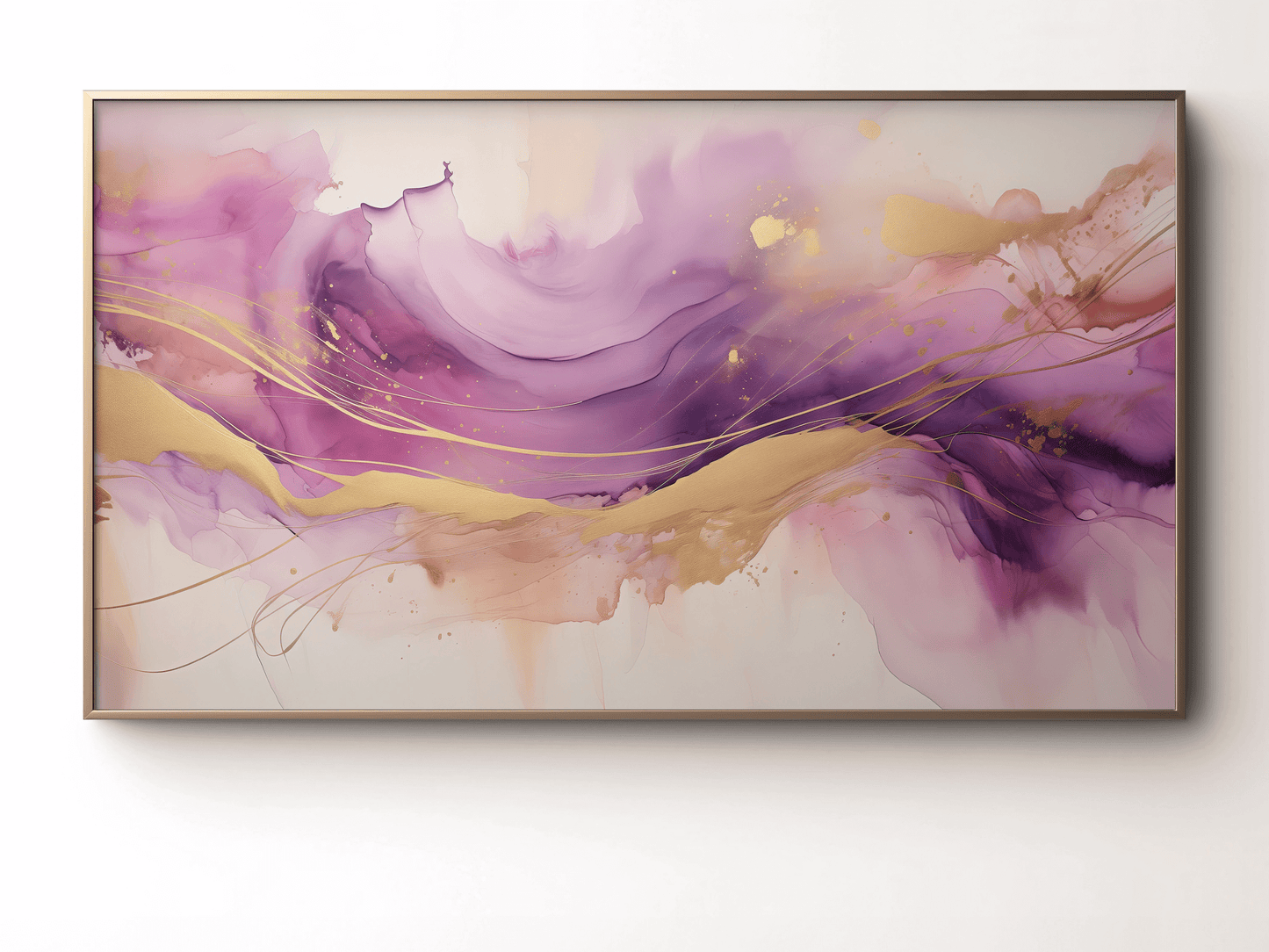 Abstract Watercolor Frame TV Art