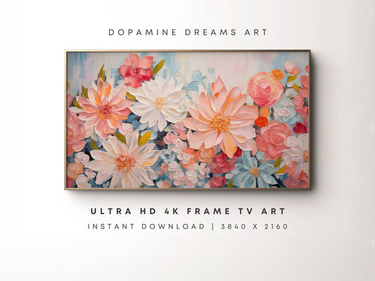 Vibrant Spring Frame TV Art